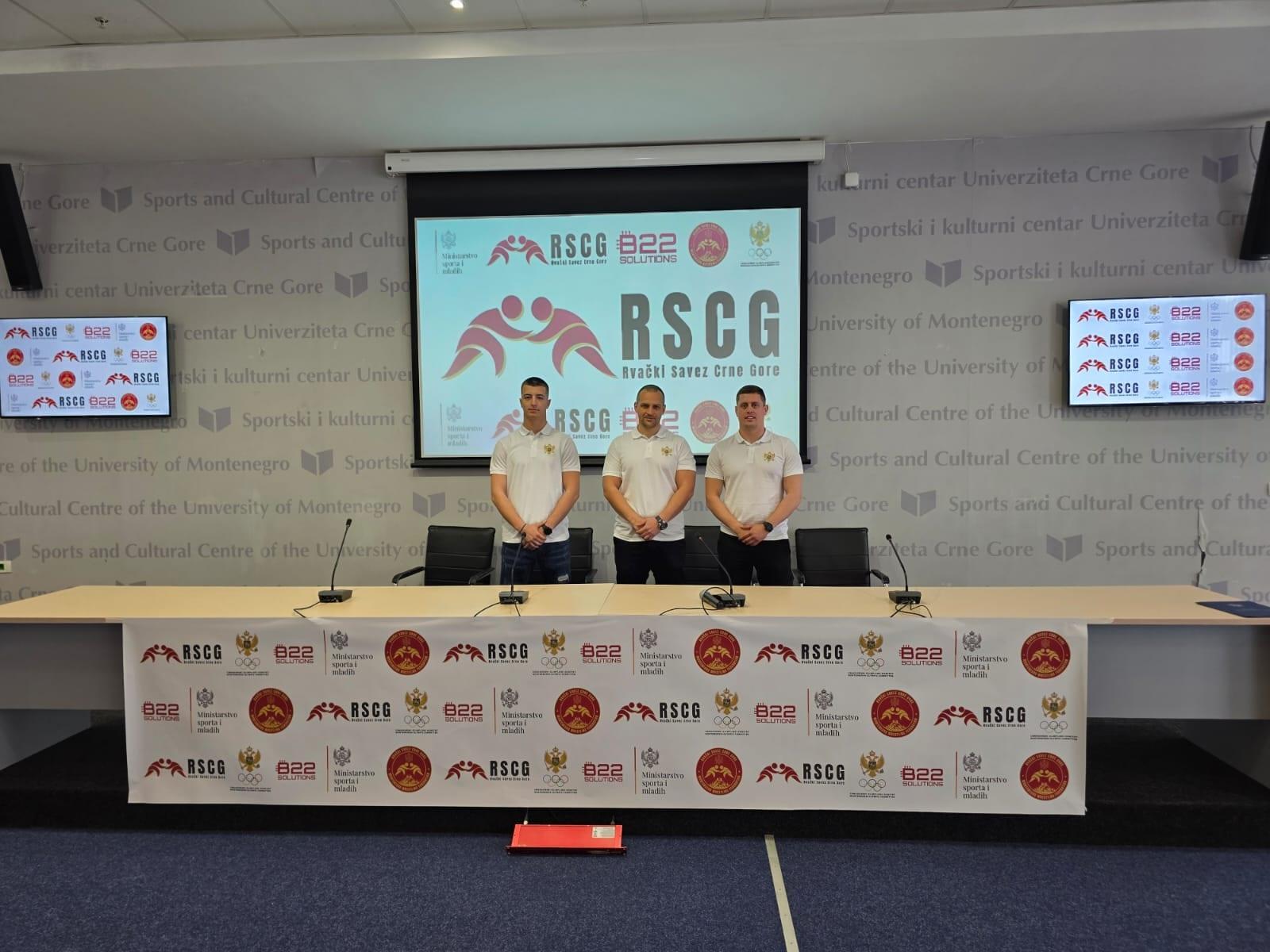 First press conference of the Wrestling Federation of Montenegro held after re-establishment